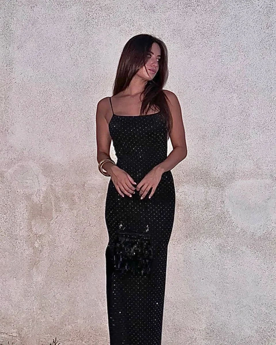 Midi haljina Cynthia - crna - Slika 5