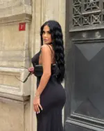 Midi haljina Emanuela - crna - Slika 4