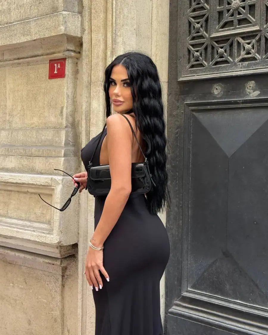 Midi haljina Emanuela - crna - Slika 4