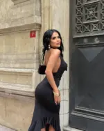 Midi haljina Emanuela - crna - Slika 5