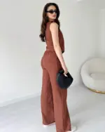 Dvodjelni set  Sofia - smeđi - Slika 3