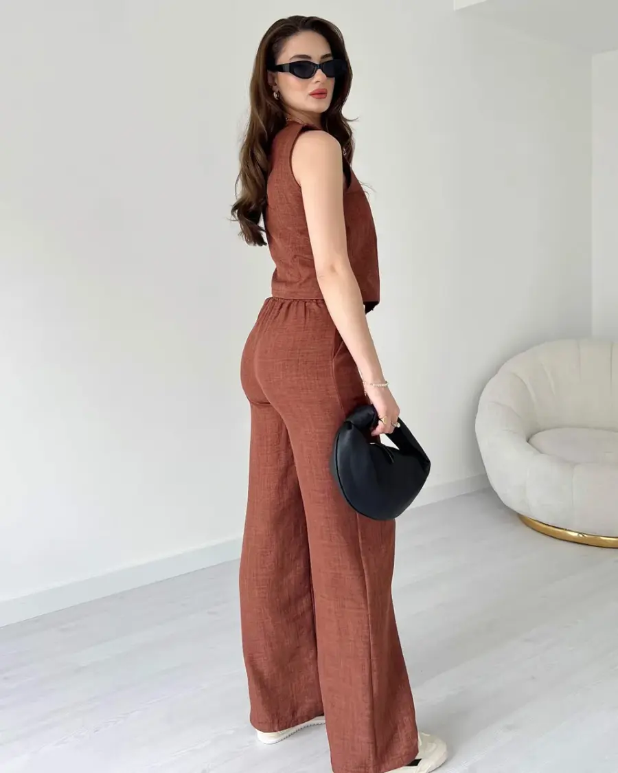 Dvodjelni set  Sofia - smeđi - Slika 3