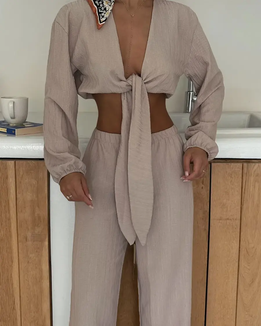 Dvodjelni set Adelina - bež - Slika 2