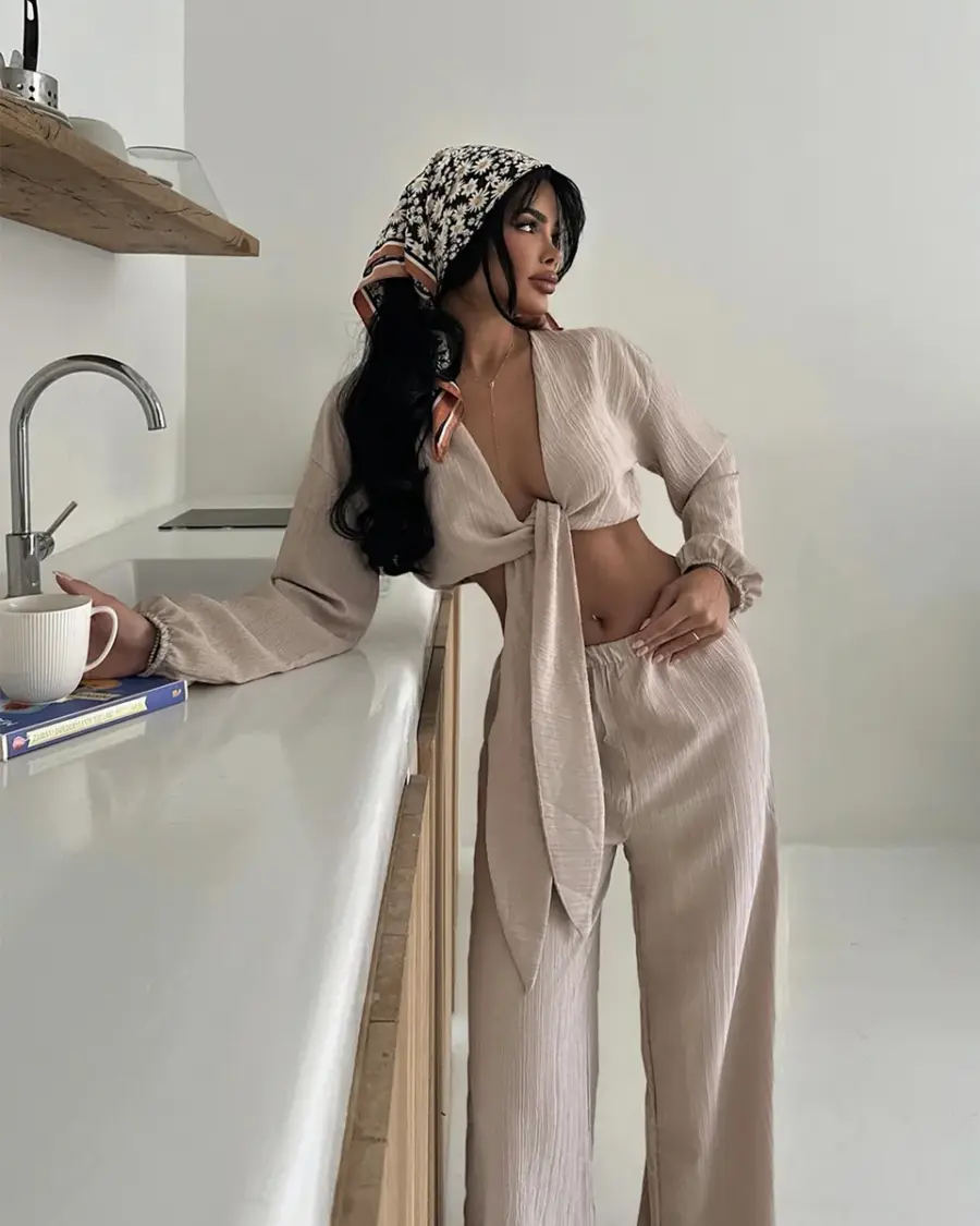 Dvodjelni set Adelina - bež - Slika 4