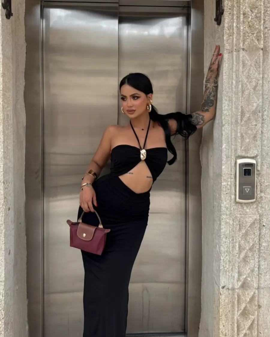 Midi haljina Polly - crna - Slika 2