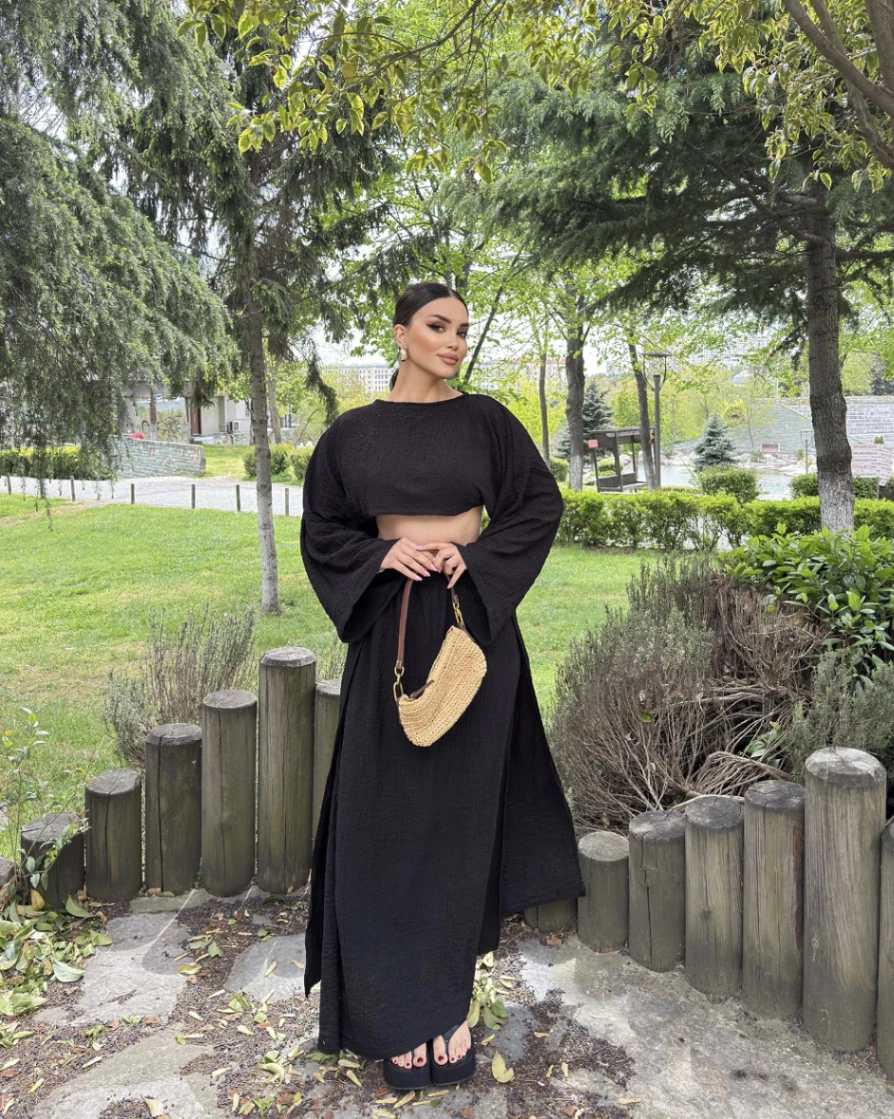 Dvodjelni set Tiana - crni