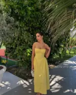 Midi haljina Brionna - žuta - Slika 2