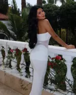 Maxi haljina Armen - bijela - Slika 5