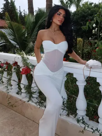 Maxi haljina Armen - bijela 6 Lunatik