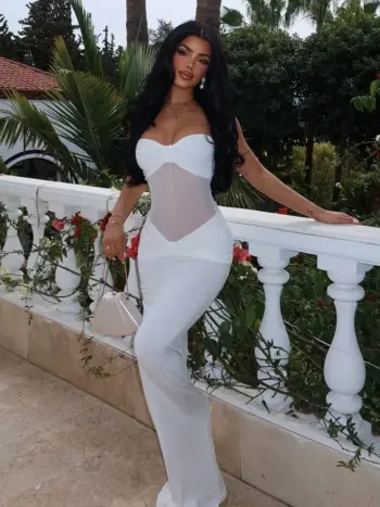 Maxi haljina Armen - bijela 7 Lunatik