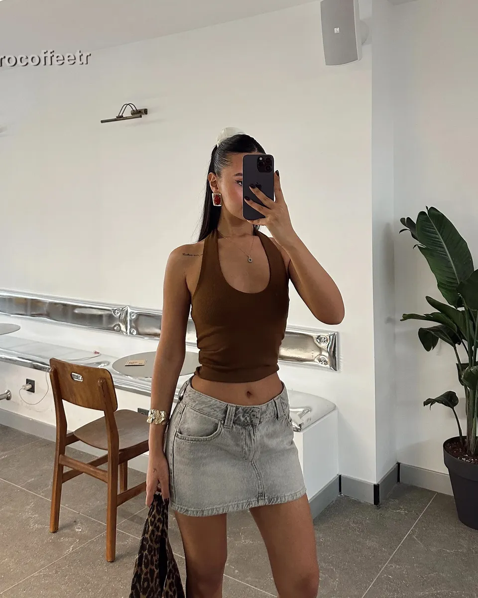 Top Odele - smeđi - Slika 3