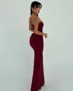 Midi haljina Daysi - bordo - Slika 3