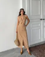 Dvodjelni set Amber - camel - Slika 2