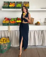 Dvodjelni set Amber - tamnoplavi - Slika 3