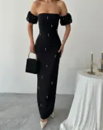 Maxi haljina Elisa - crna - Slika 4