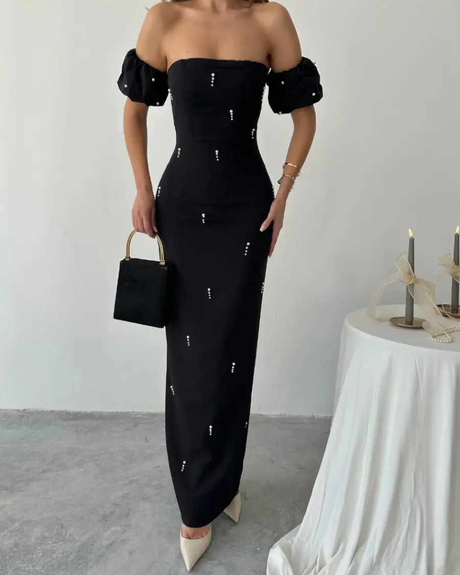 Maxi haljina Elisa - crna - Slika 4