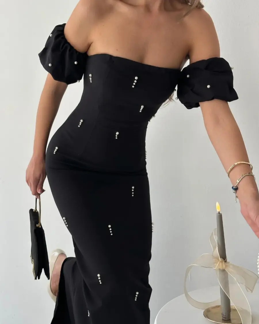 Maxi haljina Elisa - crna - Slika 3