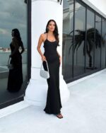 Maxi haljina Samira - crna - Slika 5