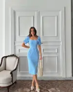 Midi haljina Colette  - plava - Slika 5