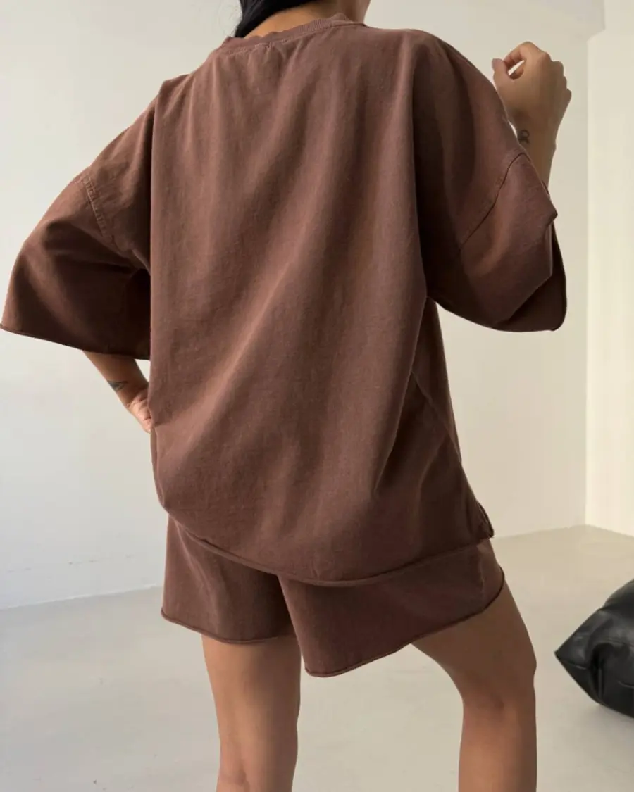 Dvodjelni set Marco - smeđi - Slika 3