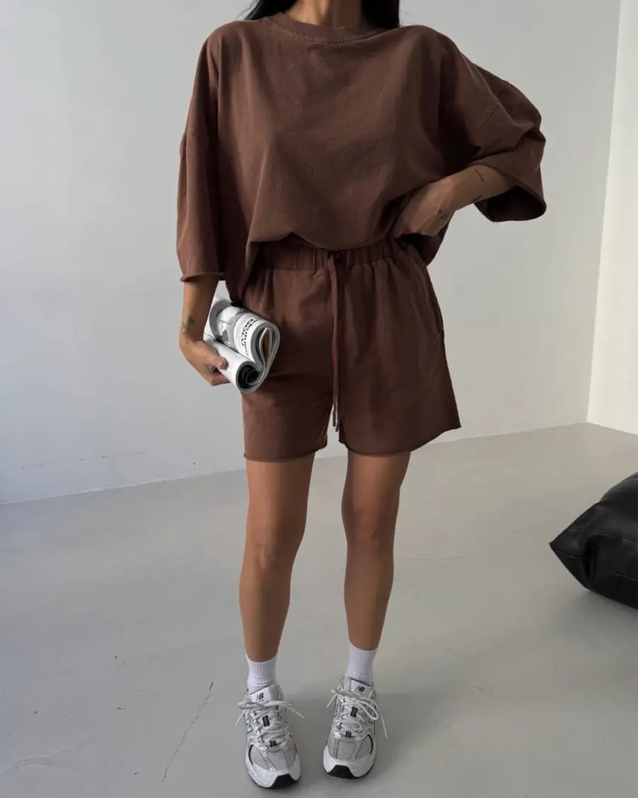 Dvodjelni set Marco - smeđi - Slika 2