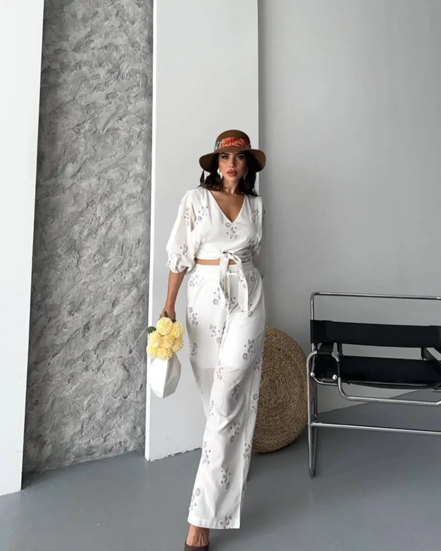 Dvodjelni set Ada - bijeli - Slika 3