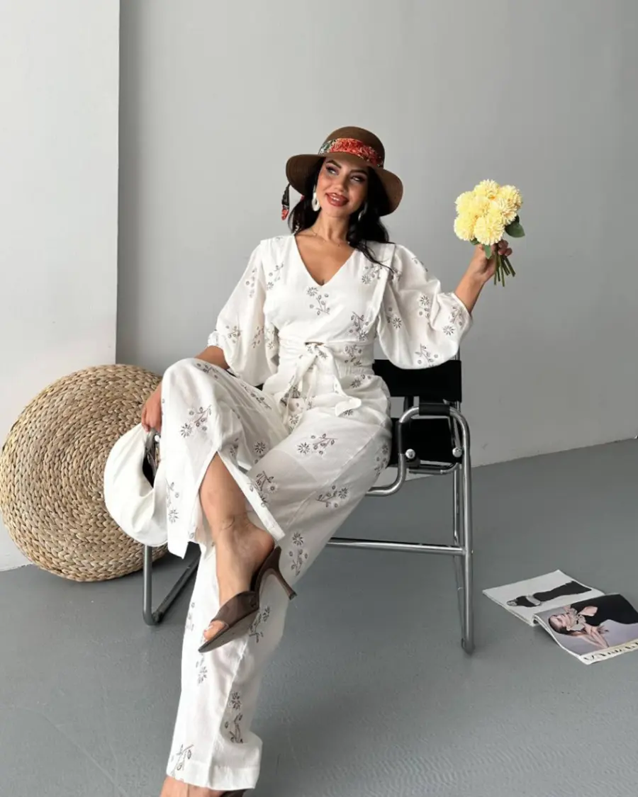 Dvodjelni set Ada - bijeli - Slika 5