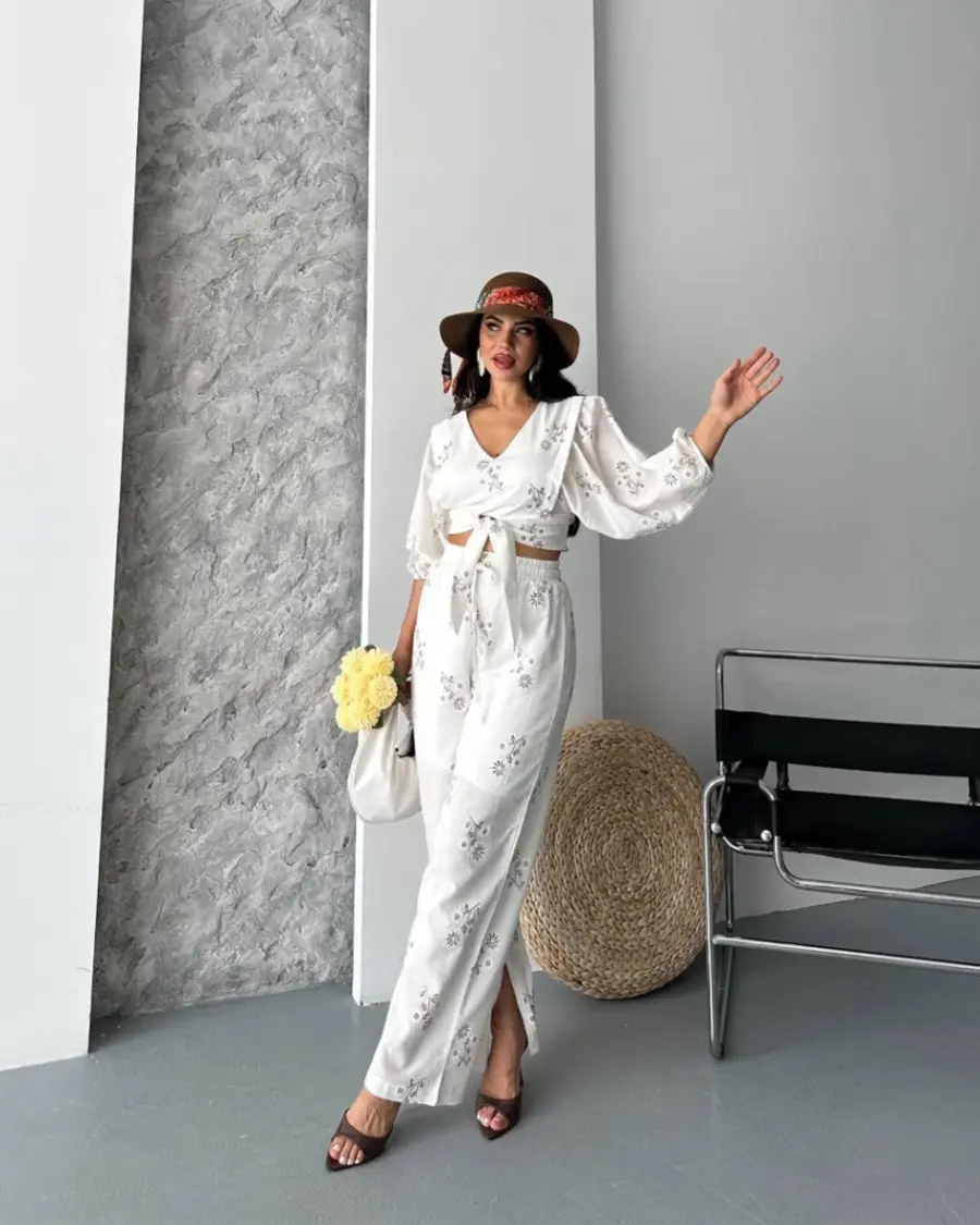 Dvodjelni set Ada - bijeli - Slika 4