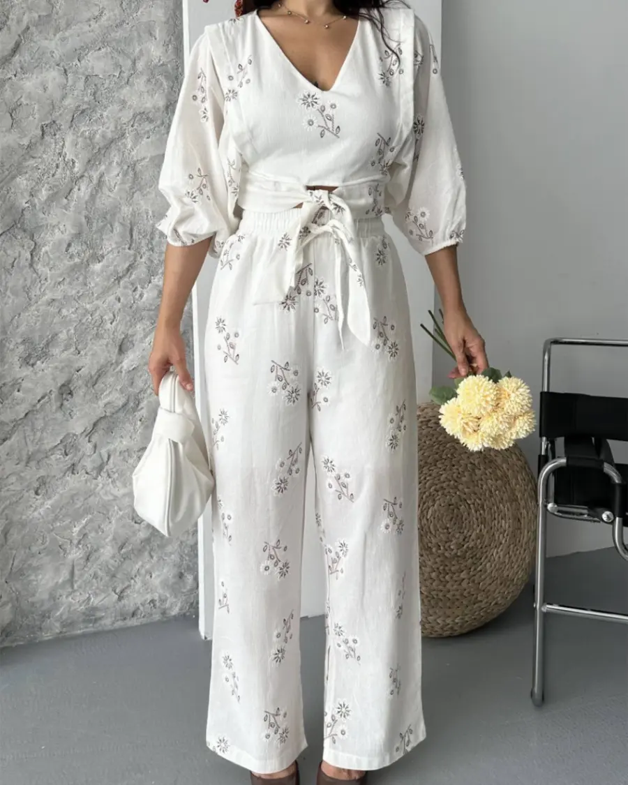 Dvodjelni set Ada - bijeli - Slika 2