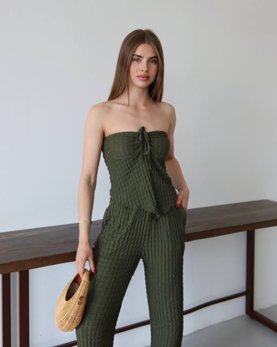 Dvodjelni set Dora - zeleni - Slika 5