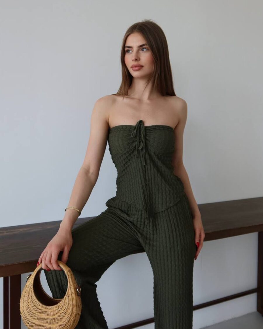 Dvodjelni set Dora - zeleni - Slika 3