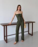 Dvodjelni set Dora - zeleni - Slika 4