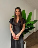 Midi haljina Nerida - crna - Slika 2