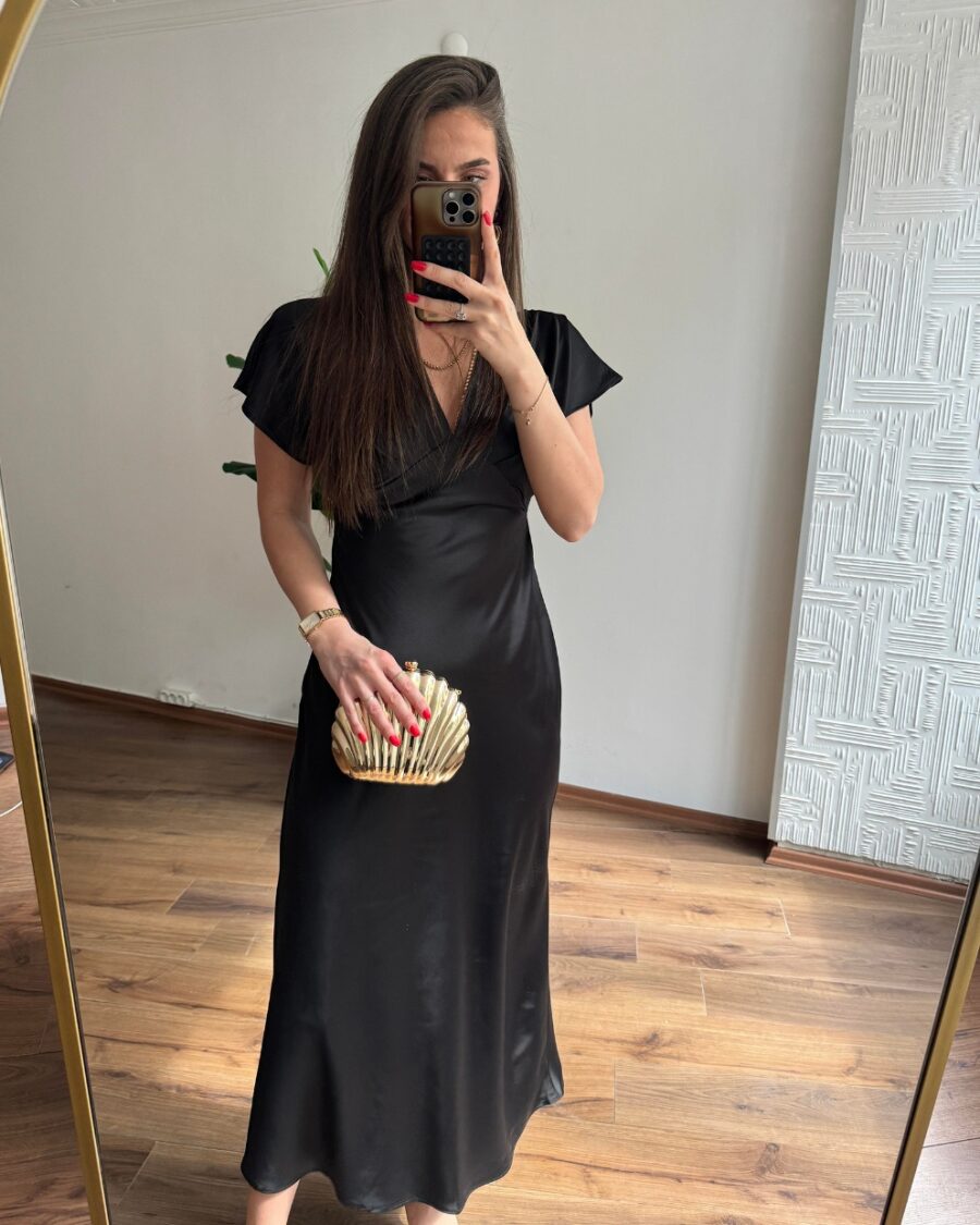 Midi haljina Nerida - crna - Slika 4