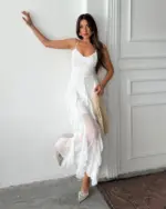 Midi haljina Ema - bijela - Slika 3