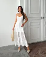 Midi haljina Ema - bijela - Slika 2