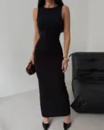 Midi haljina Daniela - crna - Slika 2