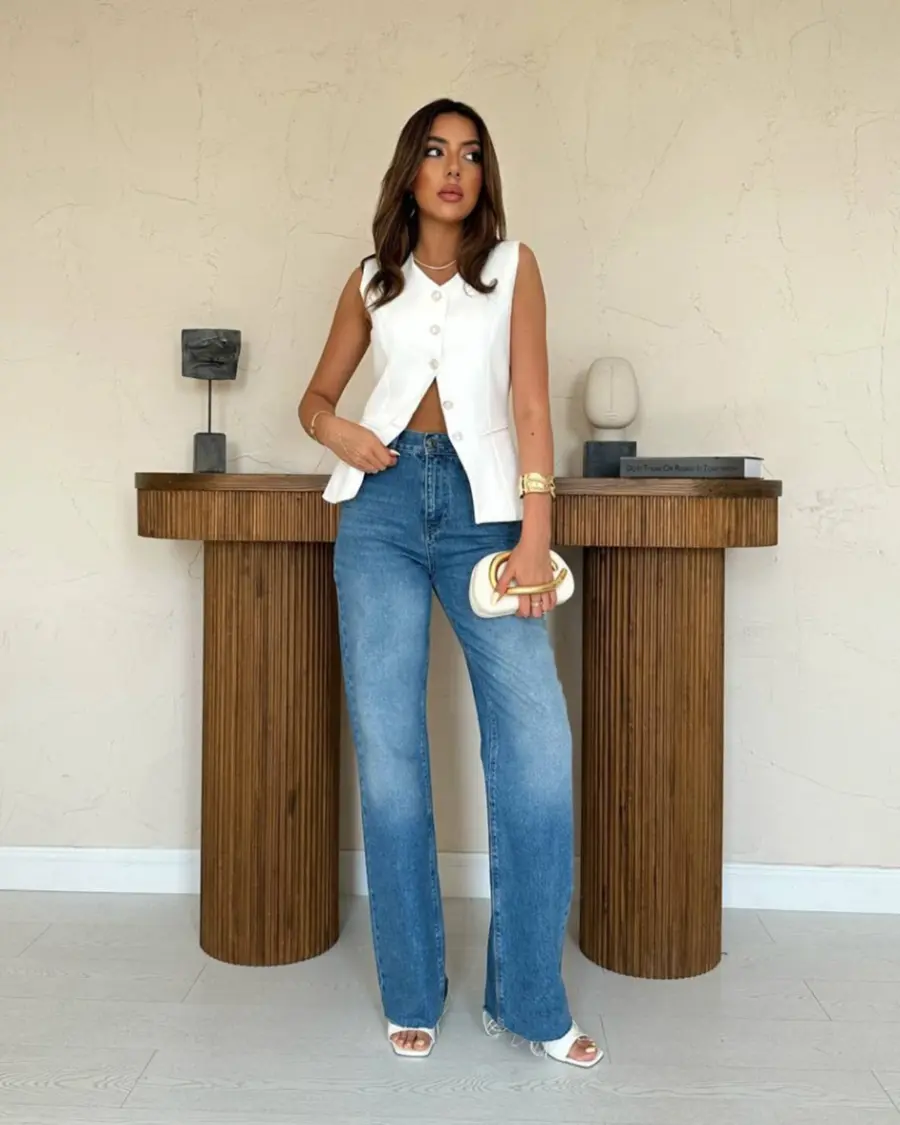 Prsluk Willow - bijeli - Slika 4