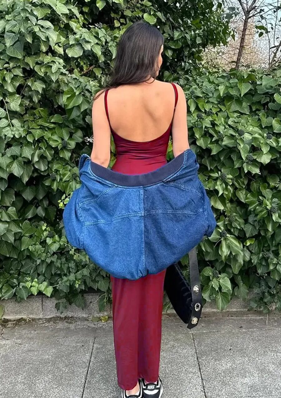 Midi haljina Lachlan - crvena - Slika 2