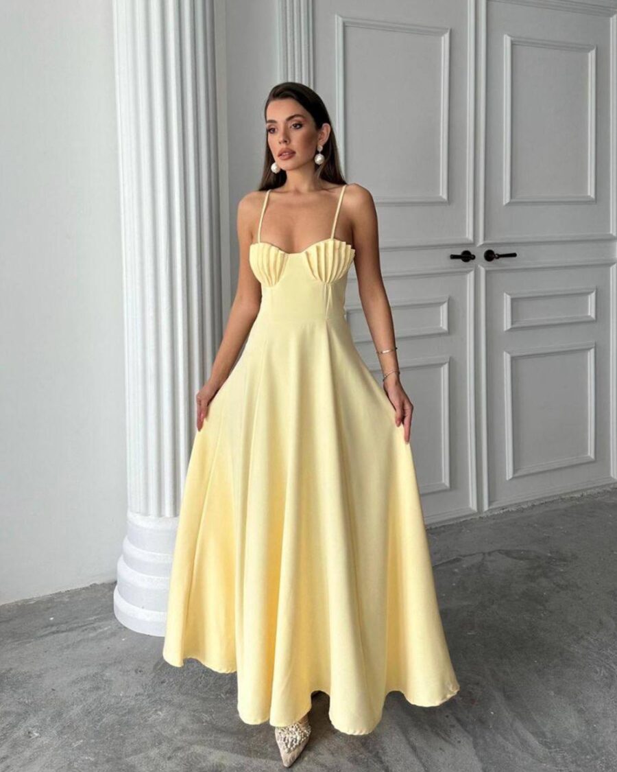Maxi haljina Natalya - žuta - Slika 2