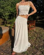 Dvodjelni set Yana - bijeli - Slika 2