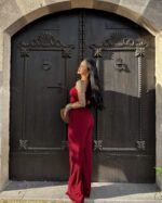 Dvodjelni set Gaia - bordo - Slika 3