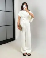 Dvodjelni set Mochi - cream bijeli - Slika 3