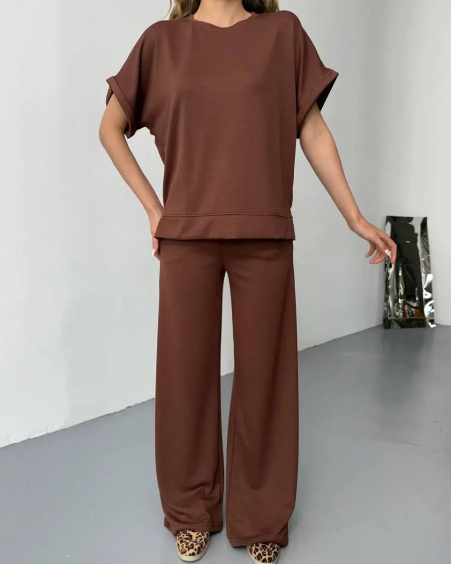 Dvodjelni set Jade - smeđi - Slika 2