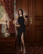 Midi haljina Rowena  - crna - Slika 2