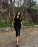 Midi haljina Kiara - crna - Slika 3