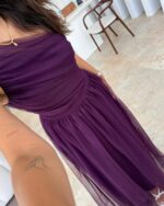 Maxi haljina Celina - ljubičasta - Slika 4
