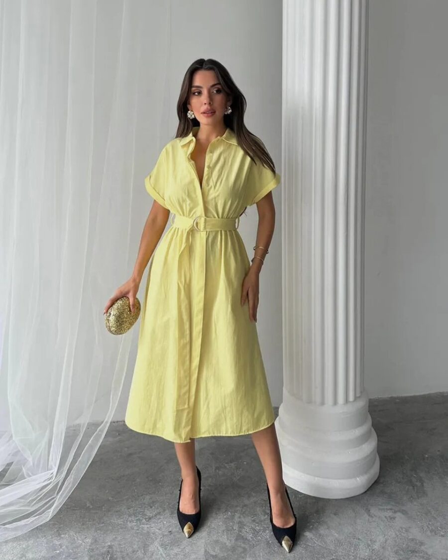 Midi haljina Lucy - žuta - Slika 2