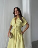 Midi haljina Lucy - žuta - Slika 5