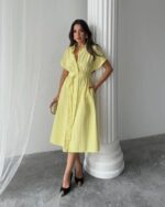 Midi haljina Lucy - žuta - Slika 6